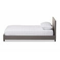 thumbnail image 2 of Modern and Contemporary Grey Fabric Upholstered Panel-Stitched Full Size Platform Bed, 2 of 3