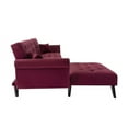 thumbnail image 6 of Wulawindy Convertible Sofa bed sleeper Navy blue velvet（W223S00459、W223S00709、W223S00007）, 6 of 7