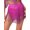 Hot Pink, variant on Women's Tassel Latin Dance Skrit Sparkly Rhinestone Salsa Tango Dance Performance Bottoms Hot Pink XXL