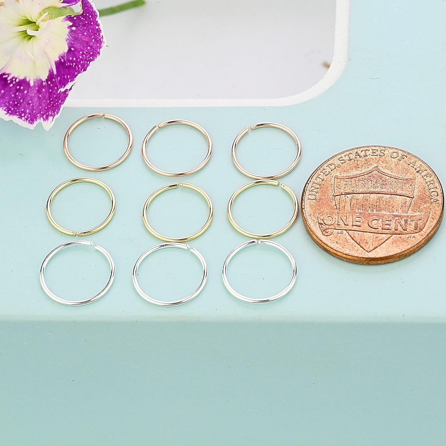 3Pcs 14K Gold Sterling Silver Spiral Double Nose Rings Hoops for Women Men, 22 Gauge Hypoallergenic Small Thin Nose Piercing Jewelry for Single Piercing, Double Cartilage Earring, Helix Hoops,8mm 22G - Walmart.com 3Pcs 14K Gold Sterling Silver Spiral Double Nose Rings Hoops for Women Men, 22 Gauge Hypoallergenic Small Thin Nose Piercing Jewelry for Single Piercing, Double Cartilage Earring, Helix Hoops,8mm 22G - Walmart.com