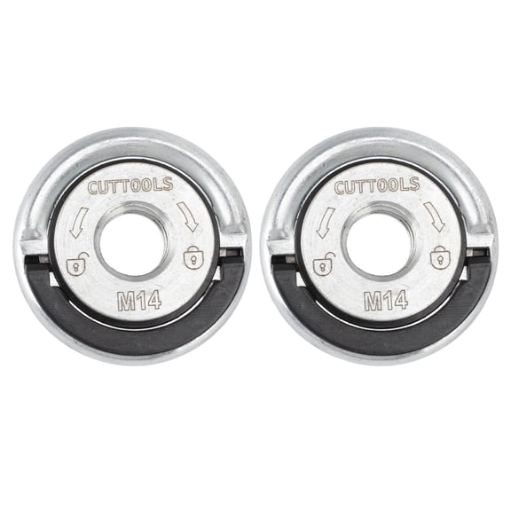 Yajisi 2‑Pack M14 Angle Grinder Flange Nuts – High‑Stability Carbon Steel Quick‑Release Locking Nut for Rapid Disc Changes
