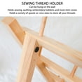 thumbnail image 4 of Wooden Thread Holder, Simple Installation Wall Mount Thread Organizer 48 Spools Easy Storage  for Sewing, 4 of 7