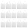 thumbnail image 2 of 30 bolsas de compras de tela no tejida en blanco, de colores sólidos, para regalos de fiesta, 2 of 8