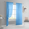 thumbnail image 5 of Polyester Semi-Sheer Curtain, Rod-Pocket Style, Light-Filtering Drapes with Soft-Touch Durability for Living Room & Balcony, 1 Pack, 5 of 6