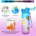 thumbnail image 3 of OLDLEY Kids Water Bottle 17oz with  Straw Lid, Leak-Proof Tritan Plastic Bottle for School, Toddler Girls & Boys, 3 of 4