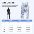 thumbnail image 4 of Picia Bird Butterfly Stripe Mens Soft Woven Cotton Elastic Waistband Sleep Pajama Pant Lounge Sleep Pant With Pockets And Drawstring-XX-Large, 4 of 9