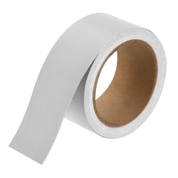 Uxcell 2" x 39ft Mirror Border Peel and Stick Wood Grain Tape, Bright Silver