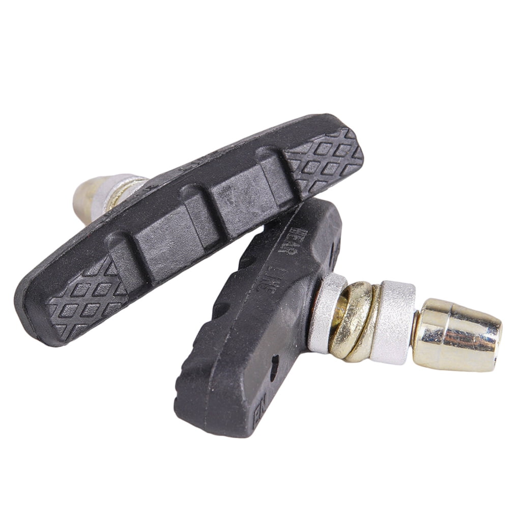 1 Pair Bike Wheel Brake Pads Road Cycling VBrake Shoe Holder Rubber