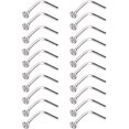 thumbnail image 1 of 20 piezas de perno de nariz curvo de acero inoxidable anillo de nariz cristales L curva nariz tornillo Piercing, 1 of 5