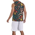 thumbnail image 5 of Rocae Berries and Flowers for Men's Basketball Jersey Lightweight and Breathable Athletic Tank Top,Quick-Drying Sports Jersey Medium, 5 of 9