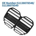 thumbnail image 3 of Unique Bargains No.51138078548 Front Upper Hood Bumper Grille Grill for BMW 4 Series G22 2021-2023 Double Slat Black, 3 of 7