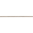 thumbnail image 3 of 14K Rose Gold 1.5mm Diamond Cut Rope Chain Anklet, 3 of 5