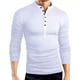 thumbnail image 2 of Playera Slim Fit Cuello Mao Con Botones Manga Larga De Moda, 2 of 8