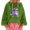 Green, variant on Women's Christmas Print Loose Casual Long Sleeve Hooded Sweatshirt, Festive Fall Winter Wear with Comfortable Fit and Holiday Design for Seasonal Activities,Black,L