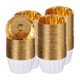 thumbnail image 1 of Moldes para cupcakes de foil metálico para hornear, 150Pcs moldes para cupcakes, soportes para cupcakes, Blanco/Dorado, 1 of 5