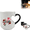 Z1_Black, variant on Heart-Shaped Color Changing Magic Ceramic Mug Funny Color Changing Coffee Cup with Handle That Reveals Surprise Design When Filled with Hot Beverage Romantic Gift for Couples(1pc)