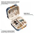 thumbnail image 2 of Elk Revival Travel Portable Square Jewelry Box Organizer for Rings, Earrings, Necklaces, Bracelets for Girls and Women, 2 of 6