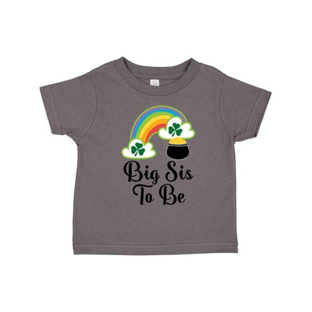 

Inktastic Big Sis to Be Irish St Patricks Sister Gift Toddler Toddler Girl T-Shirt