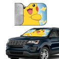 thumbnail image 4 of Windshield Sun Shade Foldable Car Front Window Sunshade For Car Suv Trucks Vans - Best Heat Shield Blocker Visor Cover Blocks Uv Rays And Keeps Your Vehicle Cool-Medium, 4 of 5