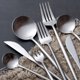 thumbnail image 5 of Nvzi Juego de cubiertos de acero inoxidable de 6 piezas, color plata mate, de 13,5 cm de largo, ideales para la cocina moderna, tanto para comidas familiares diarias como para reuniones festivas., 5 of 5