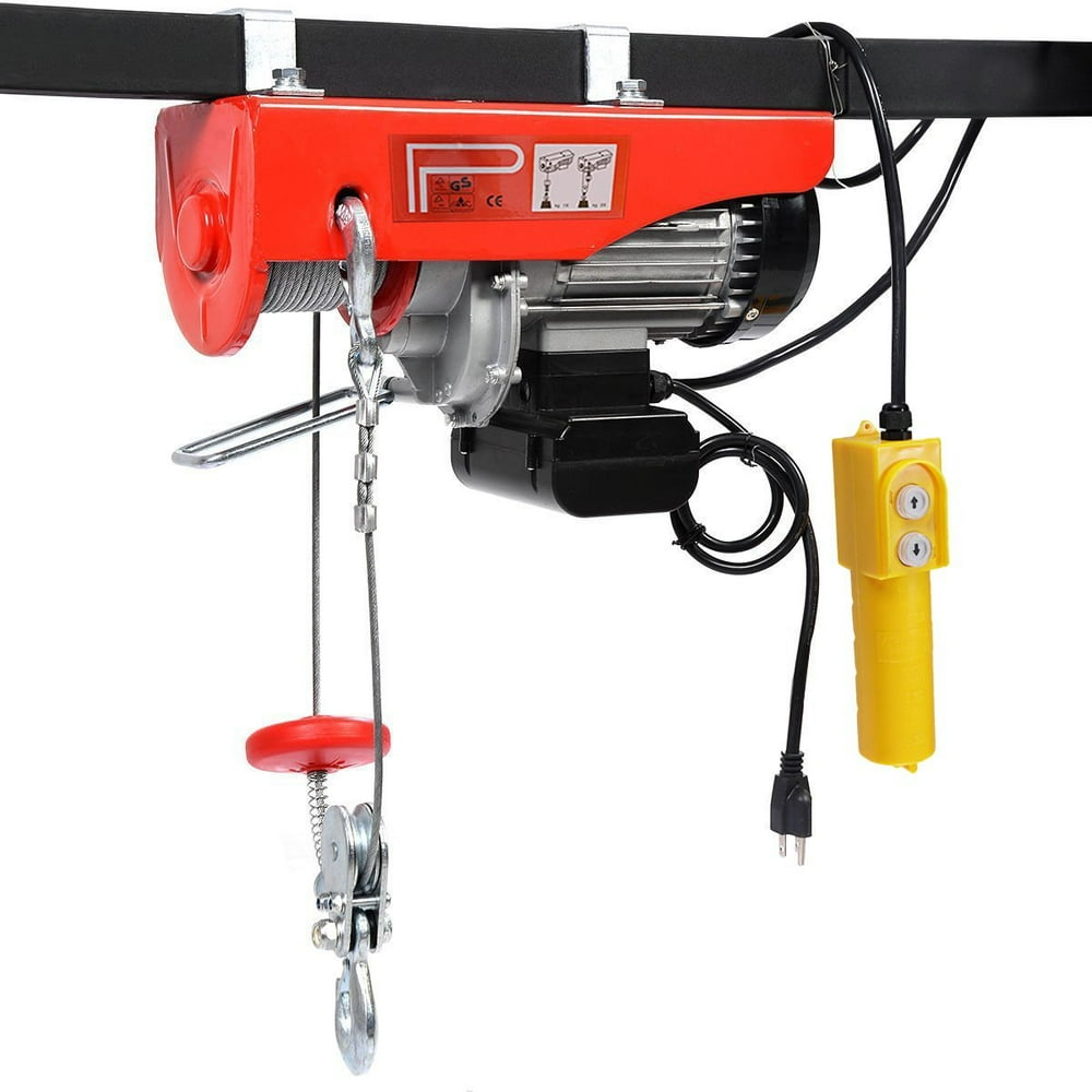 Electric Hoist Lift, BEAMNOVA 2000LBS Overhead Wire Cable Garage Winch