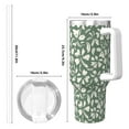 thumbnail image 4 of KLL Flowers With Leaves Print 40oz Stainless Steel Insulated Car Cup Coffee Mug with Spillproof Lid - Keep Your Drink Hot or Cold on the Go, 4 of 8