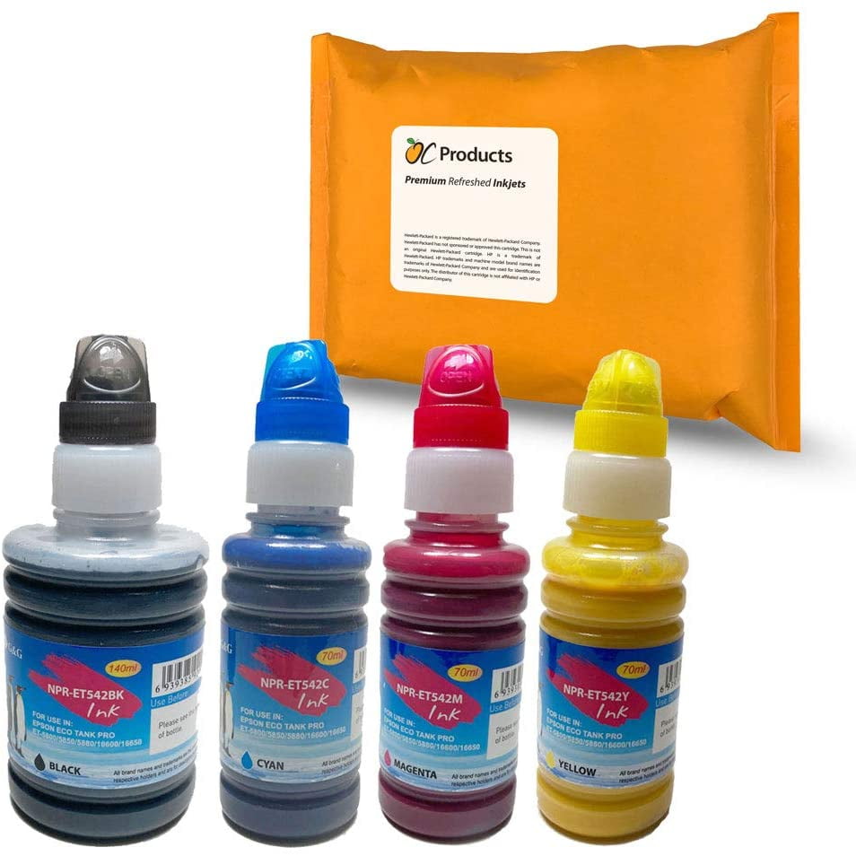 OCProducts Compatible Ink Replacement for Epson 542 for EcoTank Pro ET