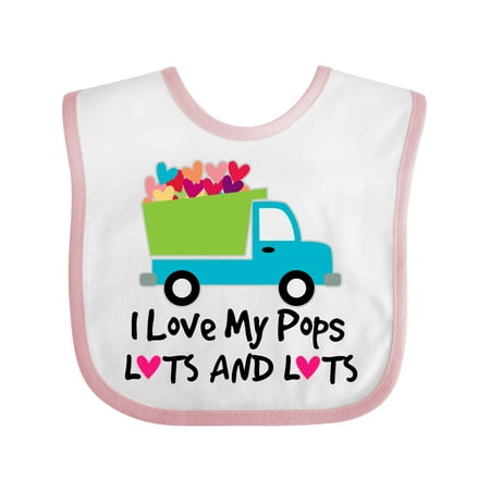 

Inktastic I Love My Pops Gift Baby Boy or Baby Girl Bib