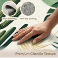 thumbnail image 6 of ODIKA 9'x12' Washable Area Rug Low Pile, Flatwoven, Botanical Monstera Abstract Contemporary Round Forest Sunset for Great Room, Indoor Concept, Large Living, 6 of 7
