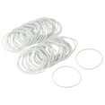 thumbnail image 1 of Unique Bargains Élastique, 50mm x 1.4mm, Blanc, 100 Unités, 1 of 5