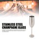 thumbnail image 3 of Copa de Champán de Acero inoxidable, Copa de Vino de Metal Copa Shatterproof Elegante Para El Bar Para La Fiesta, 3 of 7