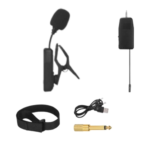 Sistema de micrófono inalámbrico para saxofón. Micrófono bidireccional para saxofón. 11 cm 1 micrófono de flauta