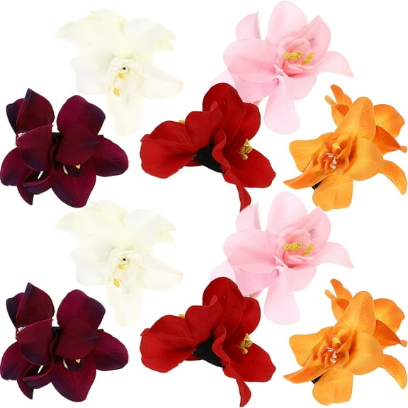 WEUVEB 10pcs Small Flower Shaped Hairpin Iron Hair Clip Fashion Women Headdress Weddings