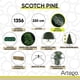 thumbnail image 4 of Árbol de navidad pino navideño frondoso scotch pine Artego rama tricolor con maleta 220cm, 4 of 8