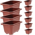 thumbnail image 4 of FRCOLOR Window Box Planters 10pcs Flower Balcony Boxes Plastic Flower Pots Household Vegetable Planting Pot,7.09"X5.24"X3.74", 4 of 5