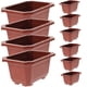 thumbnail image 3 of KAKOWELY 10 maceteros de plástico para balcón, para el hogar, para plantar verduras., 3 of 5