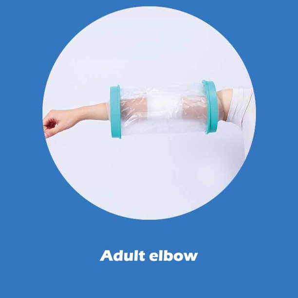 Cubierta de ducha azul para adultos, impermeable, sellado, vendaje fundido, Protector de herida, fractura, pierna, pie, brazo, Palma, baño, funda protectora de anillo Gao Jinjia LED