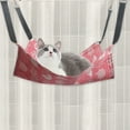 thumbnail image 4 of SPOORYYO Reversible Pet Hanging Hammock with Straps & Metal Hooks, Double-Sided Breathable Cage Bed for Cats Small Dogs Rabbits, 4 of 6