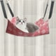 thumbnail image 4 of Reversible Pet Hanging Hammocks Soft Breathable Pet Cage Hammocks With Straps And Metal Hooks Double Sided Hanging Bed For Cats Small Dogs Rabbits, 4 of 5