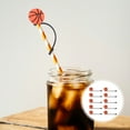 thumbnail image 2 of Shisuyan 10pcs Straw Covers Caps Drinking Straw Caps Reusable Drinking Straw Caps Covers, 2 of 8