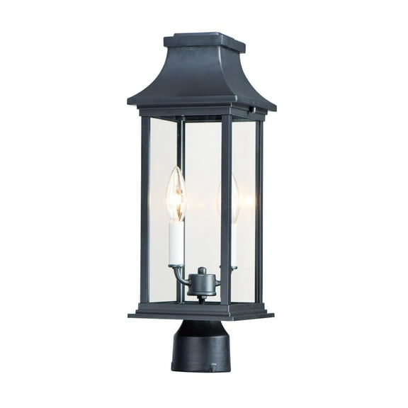 30020CLBK Maxim Lighting Vicksburg - 2 Light Outdoor Post Mount