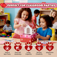 thumbnail image 7 of 4E's Novelty 32-Piece Valentines Day Box and Cards for Kids, DIY Puppy Mailbox Craft Kit, Classroom Exchange, Includes Teacher Card and Heart Decorations, 7 of 7
