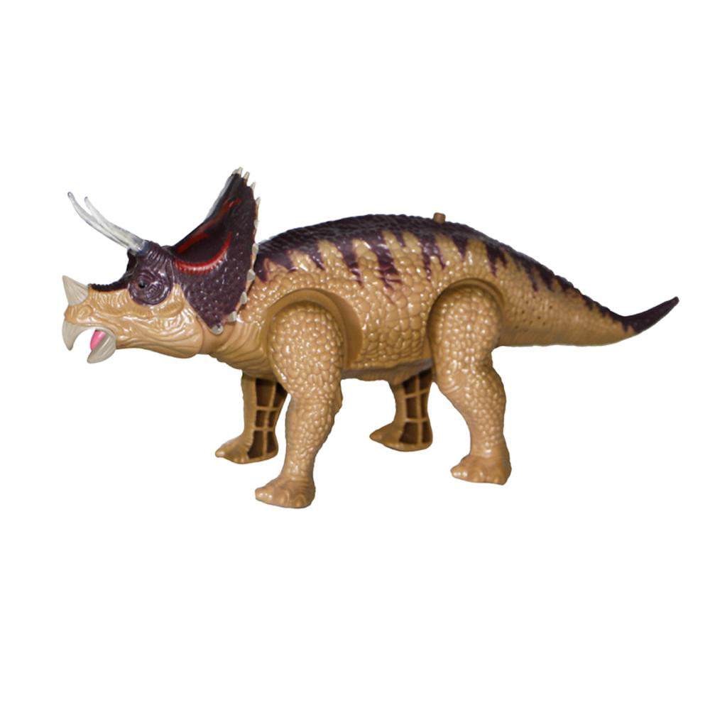 Kids Dinosaur Toy Triceratops Sounds Light Up Walking Roar Toddler Boy Girl New 