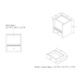 thumbnail image 6 of Furniture of America Boily Hidden Storage End Table, Walnut, 6 of 6