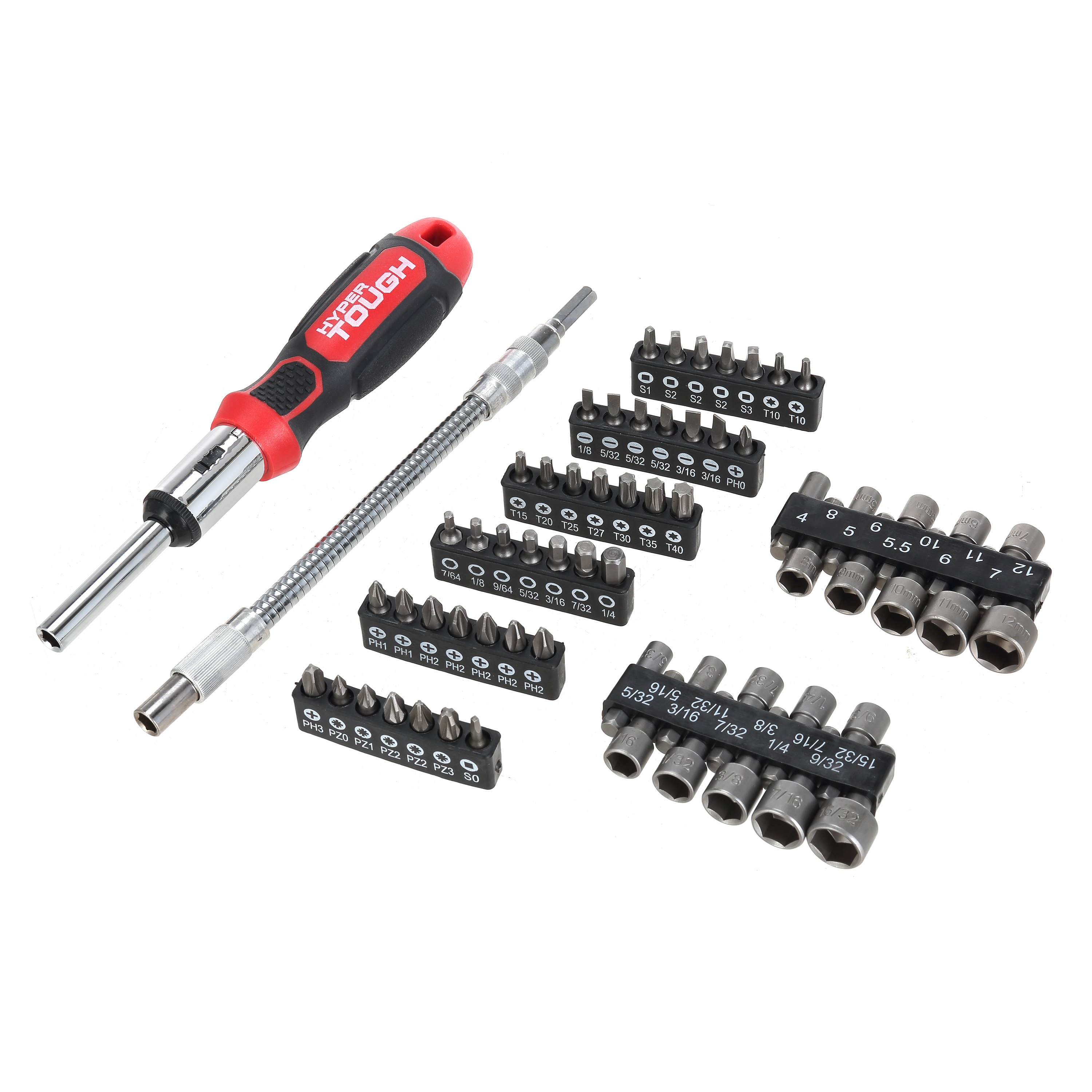 Hyper Tough 64 Piece Multi-Type Screwdriver Set
