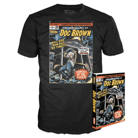 Funko Boxed Tee: Back to the Future - Doc Brown Comic - Size XL - Walmart Exclusive