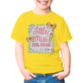 thumbnail image 4 of Arlun Kids Girls First Day of School T-Shirt Little Miss 5th Grade Back to School Short Sleeve Graphic Tee Casual Crew Neck Cute Cartoon Print Casual Tops Classroom Wear 160, 4 of 8