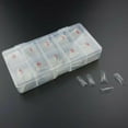 thumbnail image 6 of DALX 500 Pcs/set Artificial Nails False Half Nail Art Tips Acrylic UV Gel Assorted Kit with Storage Box, 6 of 8