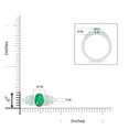 thumbnail image 4 of ANGARA Natural Vintage Style Bezel-Set Oval 1.1 ct Emerald Ring with Diamonds in 14K White Gold for Women (Size-8x6mm) | May Birthstone, Anniversary, Jewelry Gift for Women | Natural Emerald Ring, 4 of 9