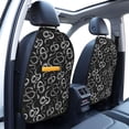 thumbnail image 3 of Fuzoiu Snake Print 2 Pack Kick Mat Back Seat Protector With 3 Storage Pockets, Universal Car Seat Back Organizer For Kids Pets, Waterproof Backseat Protector For Most Car, 3 of 8
